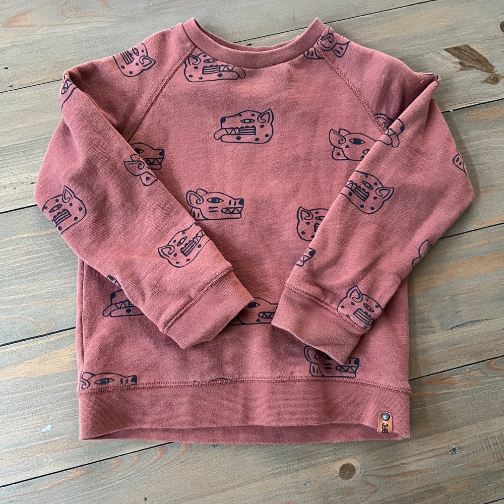 Babyface Animal Print Sweatshirt - Rust